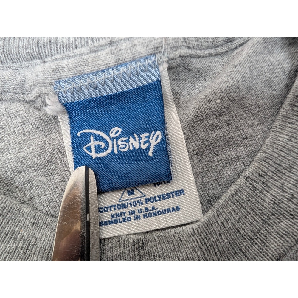 Disney Characters Florida T-Shirt Youth‎ Size M (10-12) Gray Made in USA Casual - Picture 2 of 9